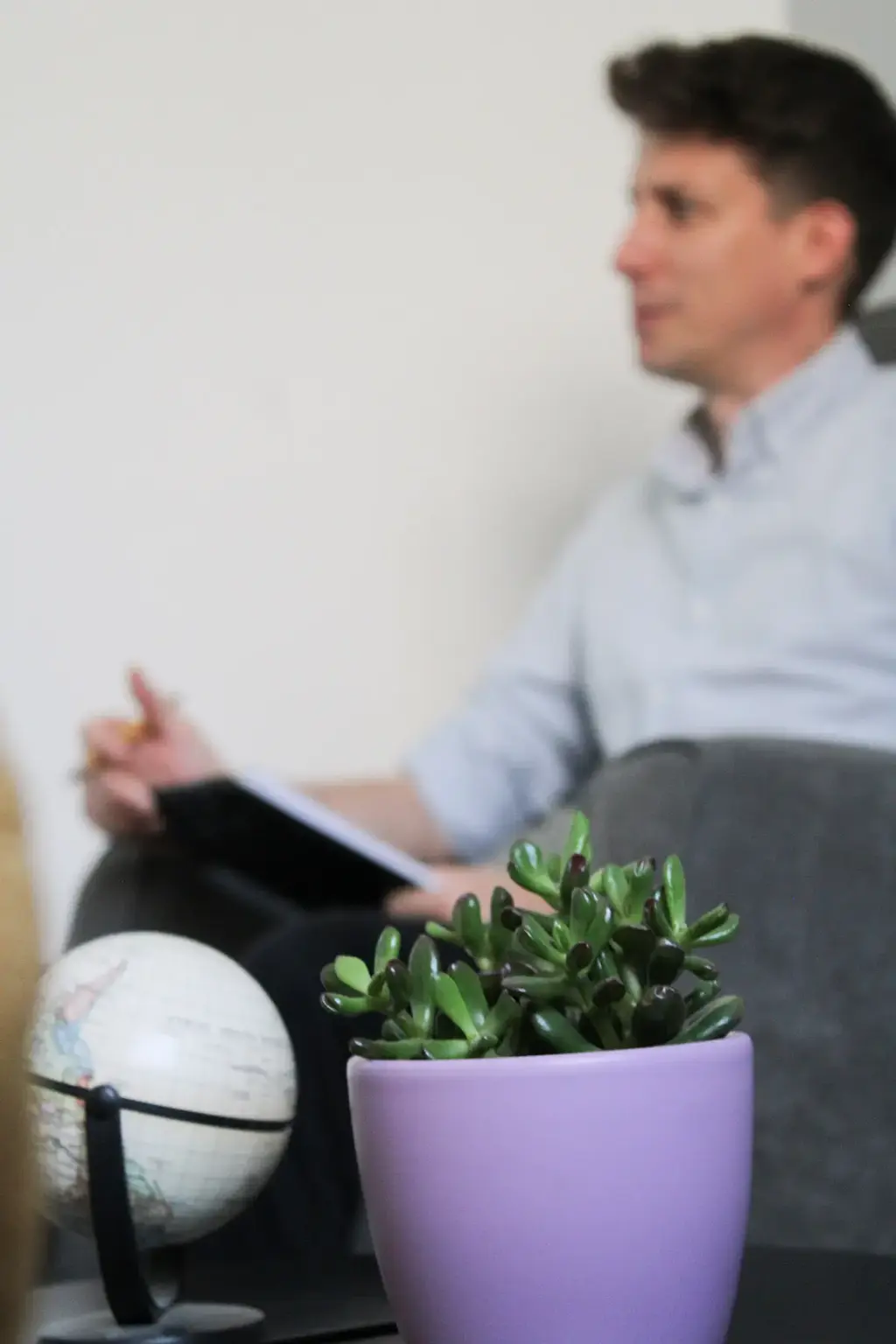 Pszichológus beszélgetés közben